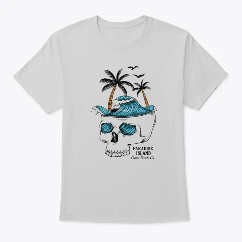 Men T Shirt Skeleton - Paradise Island