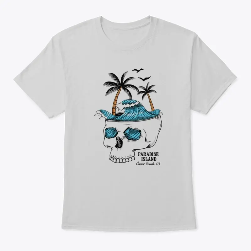 Men T Shirt Skeleton - Paradise Island