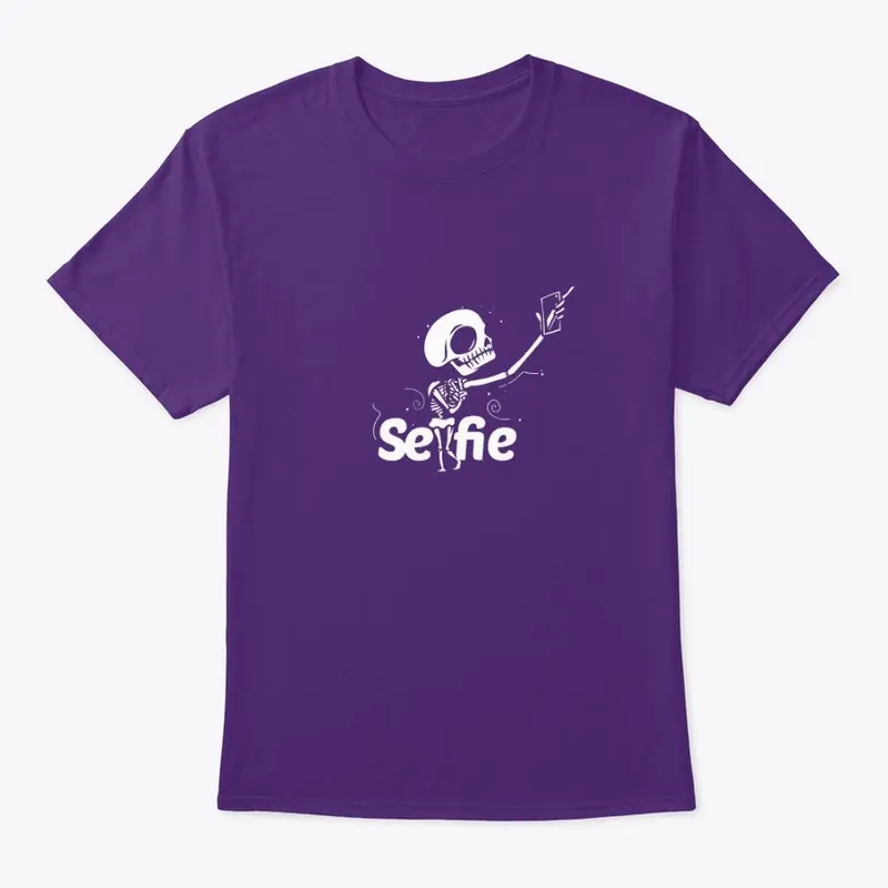 Men T Shirt Skeleton - Selfie