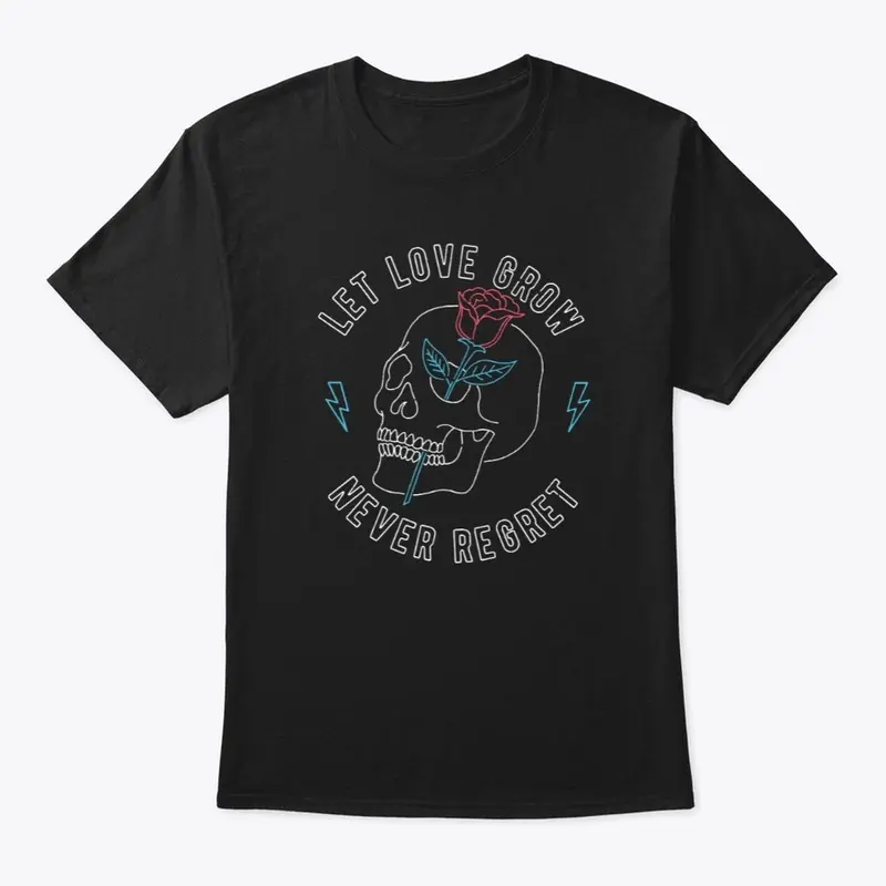 Men T Shirt Skeleton - Let Love Grow